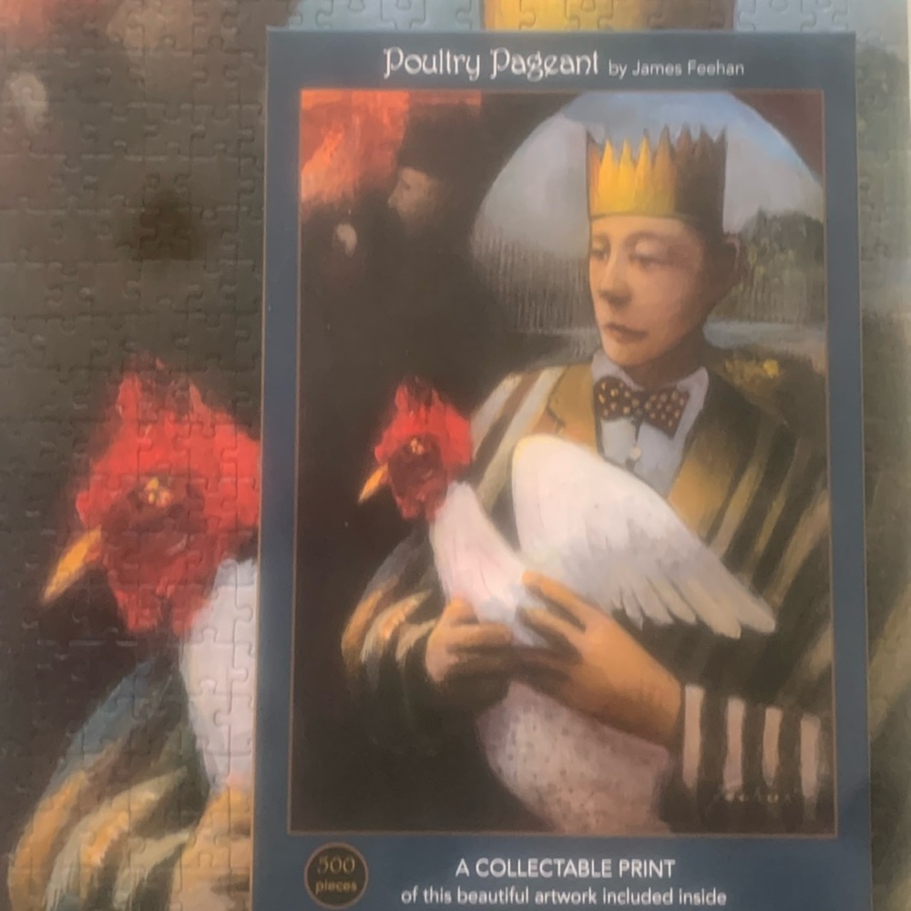 Puzzle by Art & Fable.  500ct. Poultry Pageant